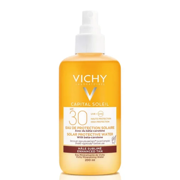 Vichy idéal soleil enhanced tan solar protective water spf30 200ml