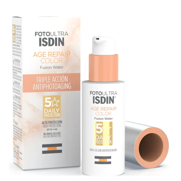 Isdin fotoultra age repair color spf50 tinted facial sunscreen 50ml 1.7fl.oz