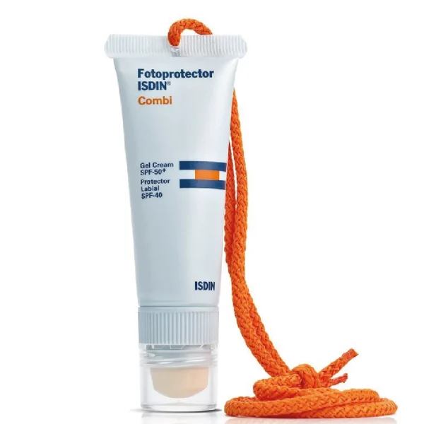 Isdin fotoprotector combi facial gel-cream spf50 and lips spf40 20ml