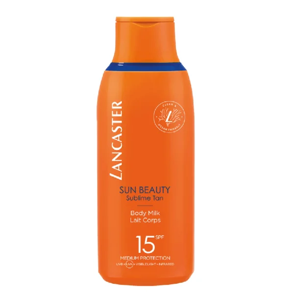 Lancaster sun beauty silky body milk spf15 250ml 8.5 fl.oz