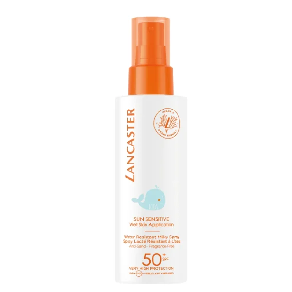 Lancaster sun sensitive kids spf50 milky spray fragrance-free 150ml 5fl.oz