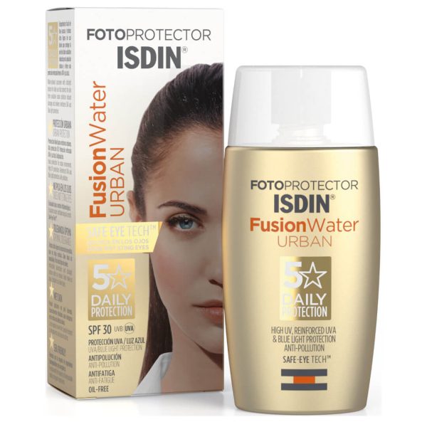 Isdin fusion water urban spf30 city daily sunscreen 50ml