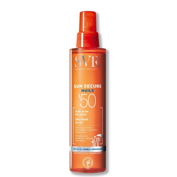 Svr sun secure huile silky finish dry oil spf50 200ml
